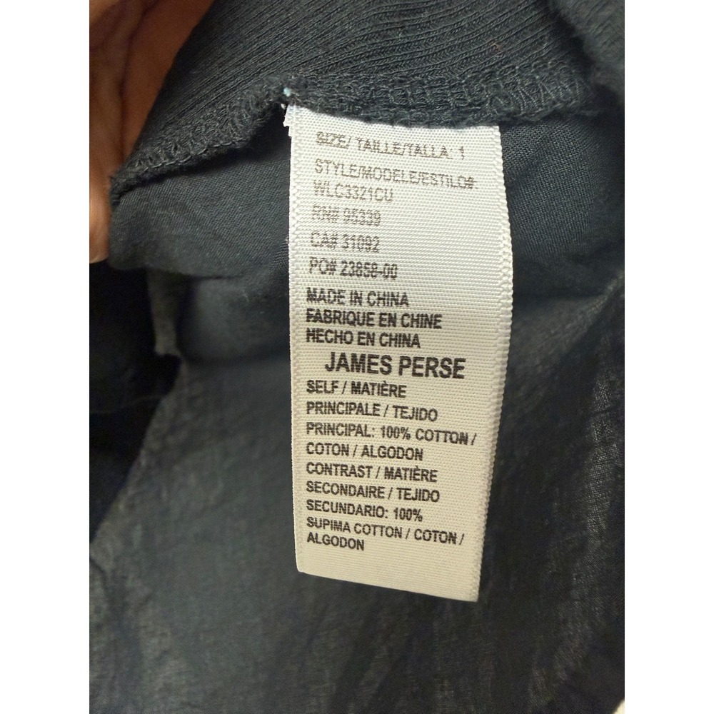 James Perse Sheer Slub Side Panel Shirt Womens Size 1 (S) Minimalist Luxury EUC - Picture 7 of 10